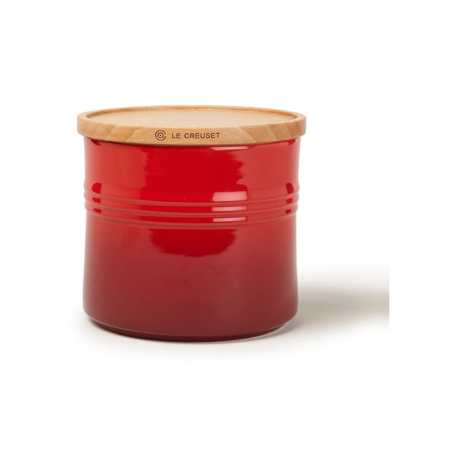 Le Creuset Voorraadpot met deksel van hout 13 cm afbeelding 1