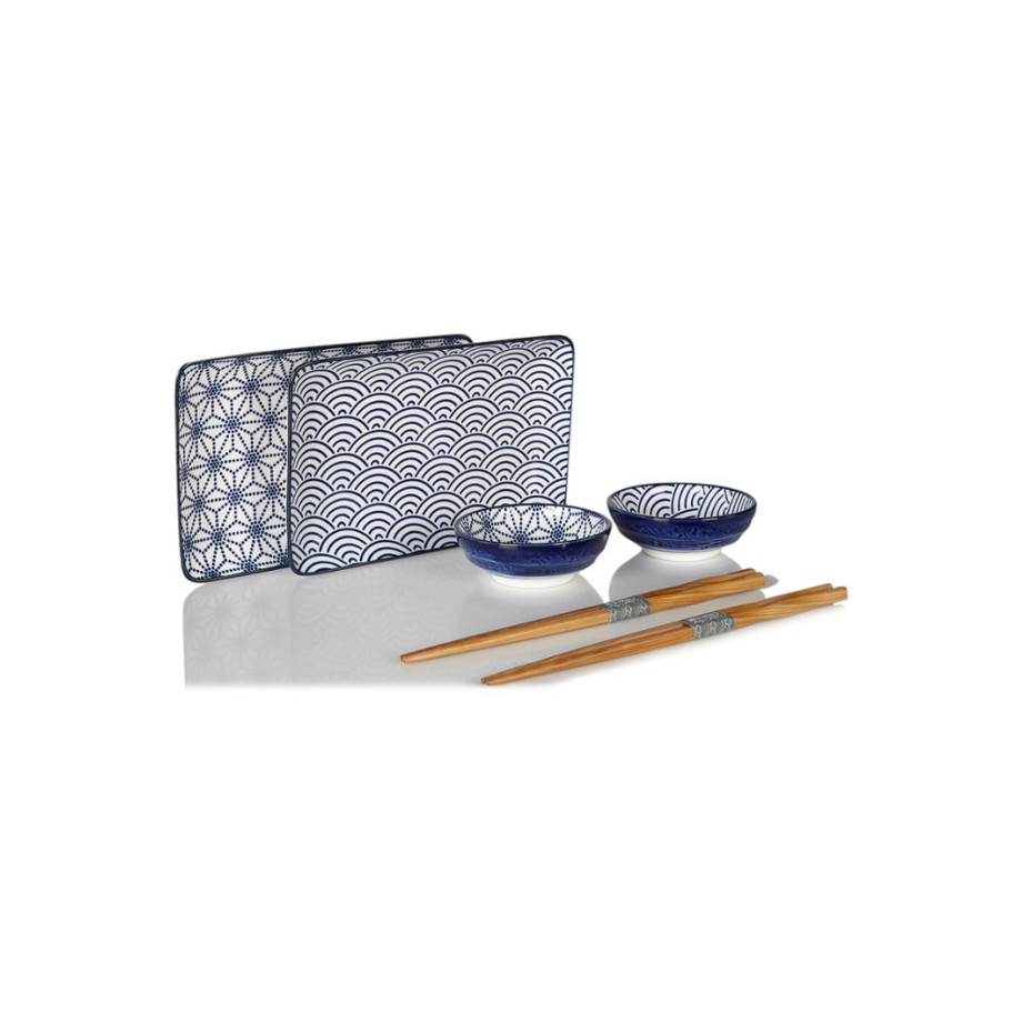 Tokyo Design Studio Nippon Blue sushi serviesset 6-delig afbeelding 1