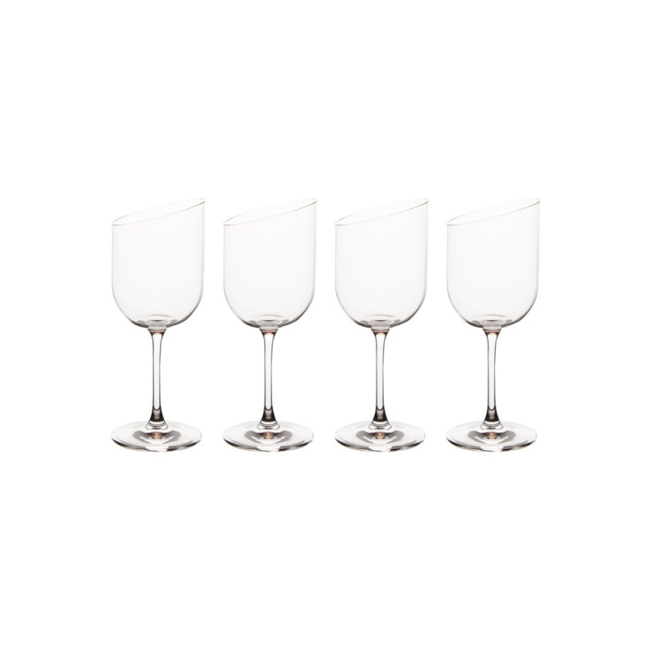 Villeroy & Boch NewMoon witte wijnglas 30 cl set van 4 afbeelding 1