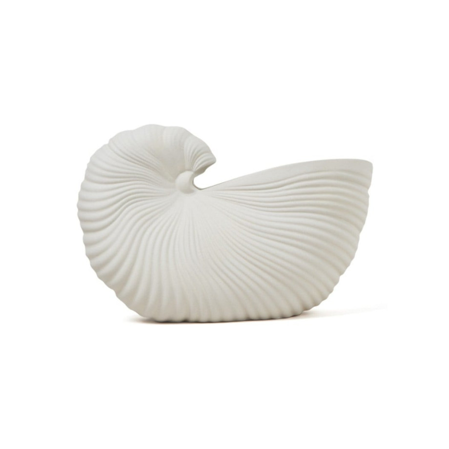 ferm LIVING Shell bloempot van aardewerk voor binnen 31 x 20 cm afbeelding 1