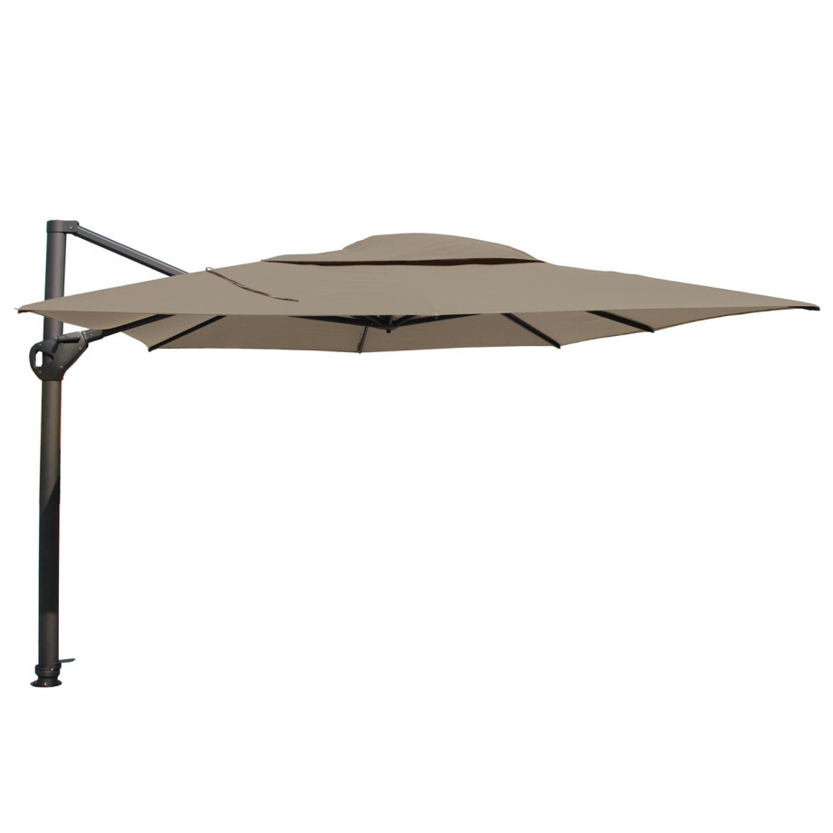 Zweefparasol Hacienda 4 Seasons 300x400cm   (taupe) afbeelding 