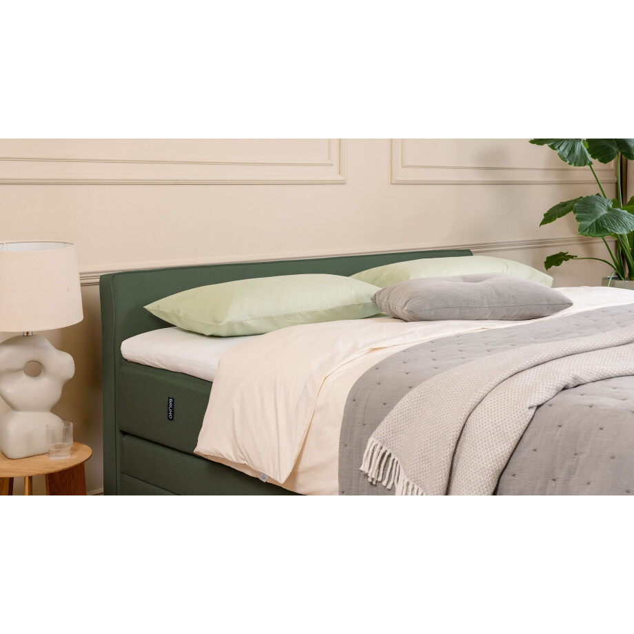 BRUNO Premium boxspring met opbergruimte, 160x200cm, in mosgroen | Matrashardheid: Links H3 / Rechts H2 | Extra opbergruimte & individueel configureerbaar afbeelding 1