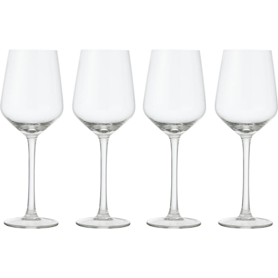 HEMA HEMA Wittewijnglazen 350ml - 4 Stuks (transparant) afbeelding 1