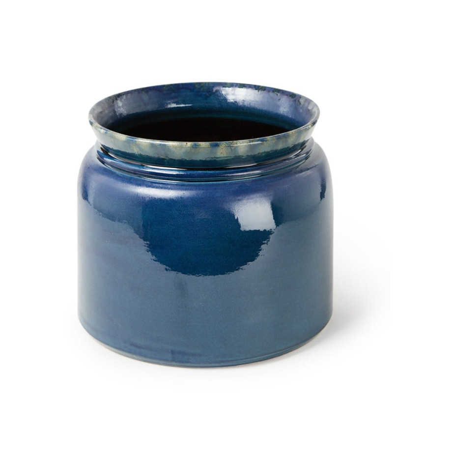 Serax Reactive Blue L bloempot van keramiek voor binnen Ø30 cm afbeelding 1