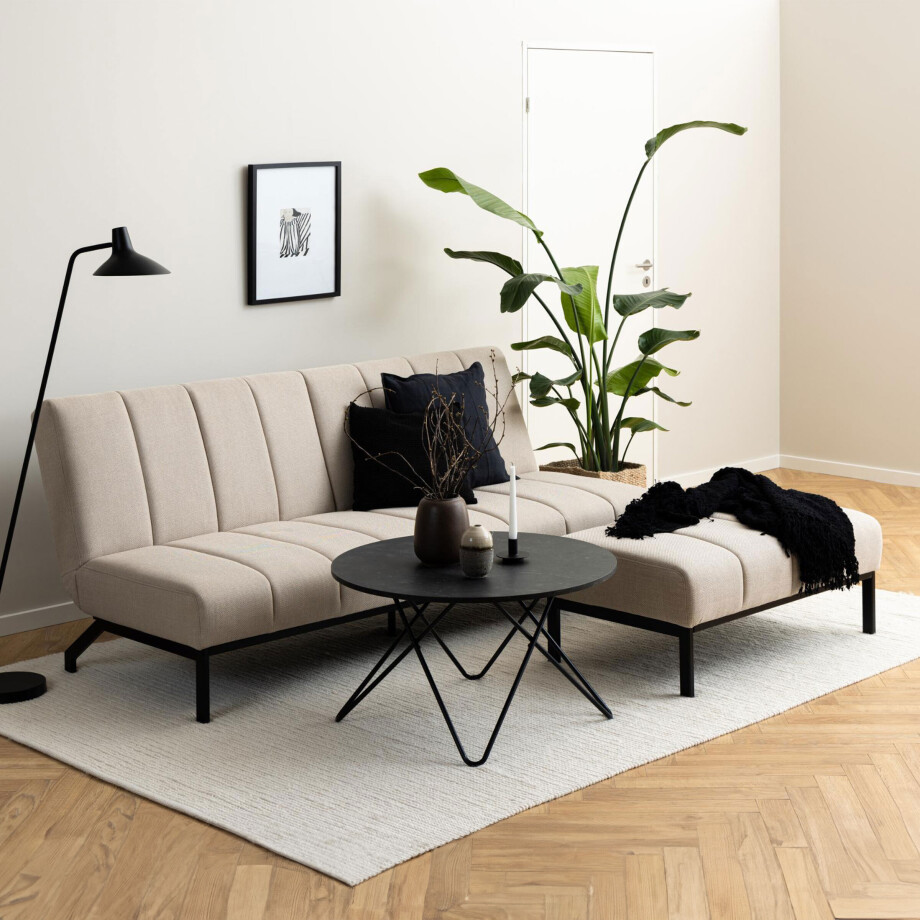 Bendt Slaapbank 'Meeka' 120 x 198cm, kleur Beige afbeelding 1