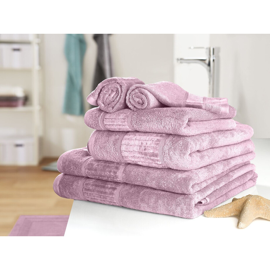 Gözze Badhanddoek Bio 70 x 140 cm (Roze) afbeelding 1