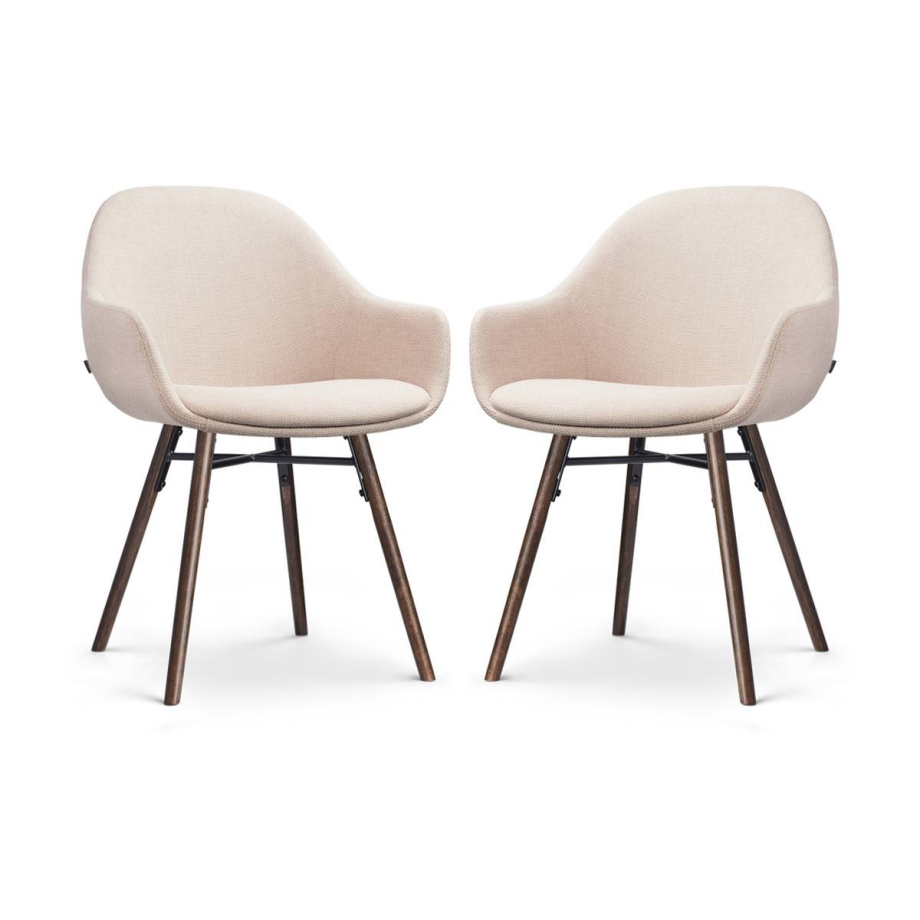 Set van 2 eetkamerstoelen Nena-Mae | Nolon afbeelding 1