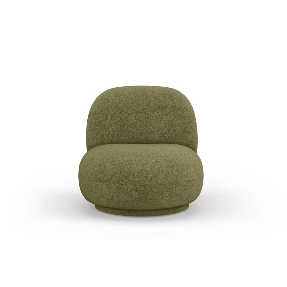Draaibare fauteuil Chuck bouclé | Micadoni Home Draaibare fauteuil Chuck bouclé | Micadoni Home afbeelding 1