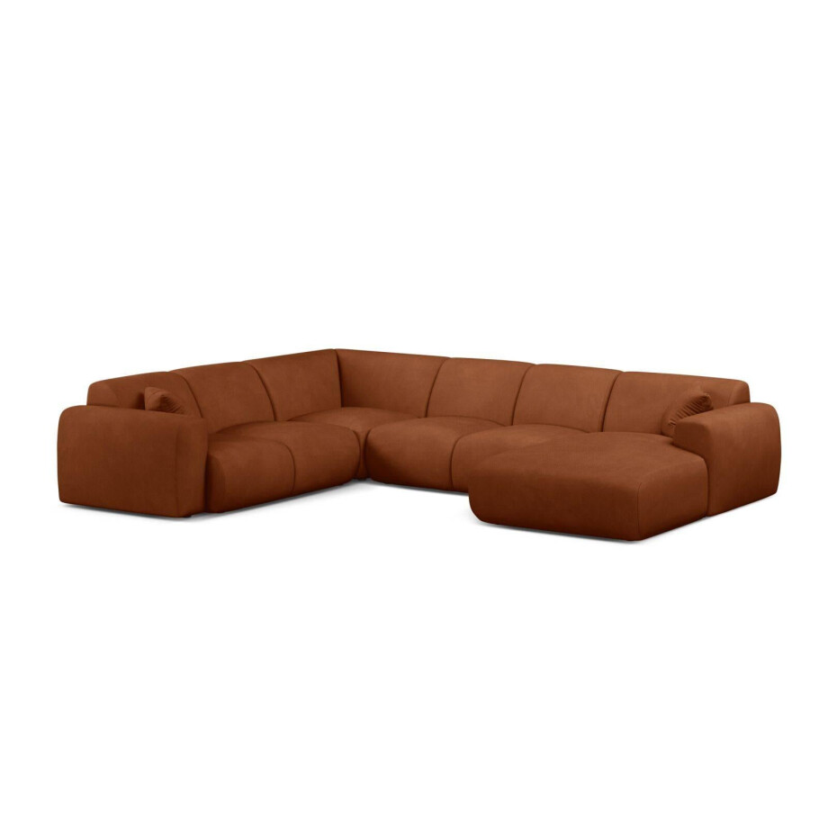 Modulaire hoekbank Molino links chenille | Micadoni Home Modulaire hoekbank Molino links chenille | Micadoni Home afbeelding 1