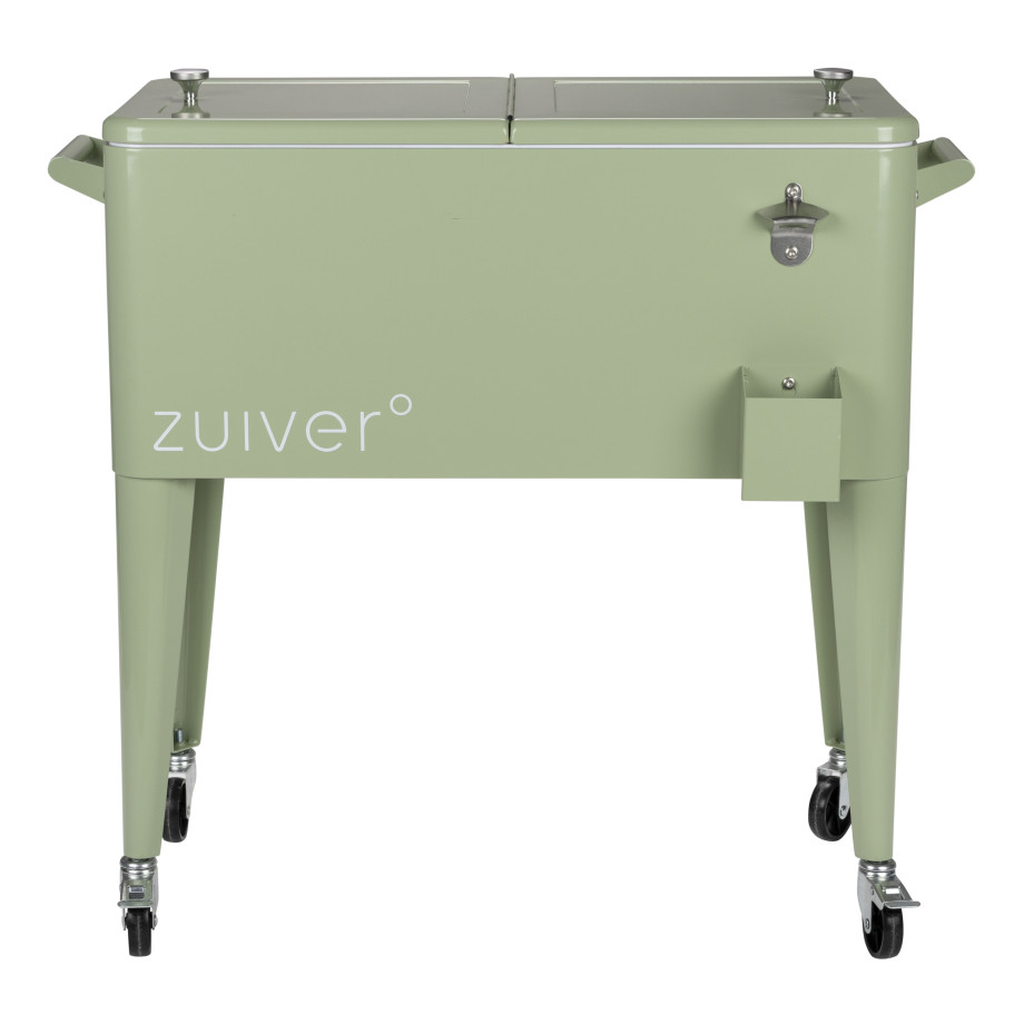 Zuiver Koelbox 'Be Cool' Op wielen, kleur Groen Zuiver Koelbox 'Be Cool' Op wielen, kleur Groen afbeelding 1
