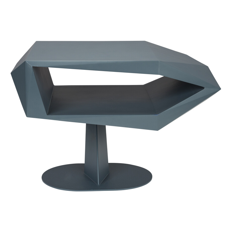 Zuiver Bijzettafel 'North' Resin en staal, 60 x 40cm, kleur Space Black Zuiver Bijzettafel 'North' Resin en staal, 60 x 40cm, kleur Space Black afbeelding 1