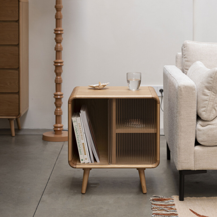 Zuiver Bijzettafel/Nachtkastje 'Rise' Eiken, 50 x 40cm afbeelding 1