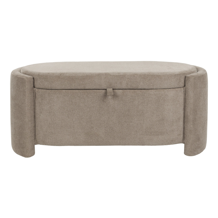 ZILT Halbank 'Ruthy' 108cm, kleur Taupe afbeelding 