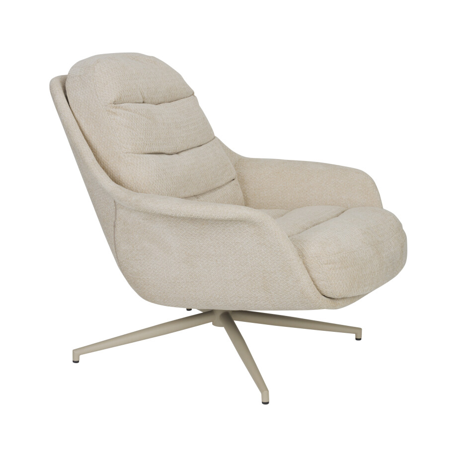 Zuiver Draaifauteuil 'Philly' kleur Beige afbeelding 1