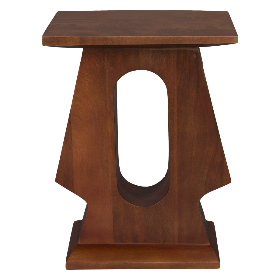 Dutchbone Bijzettafel 'Pilaster' Mangohout, 35 x 25cm afbeelding 