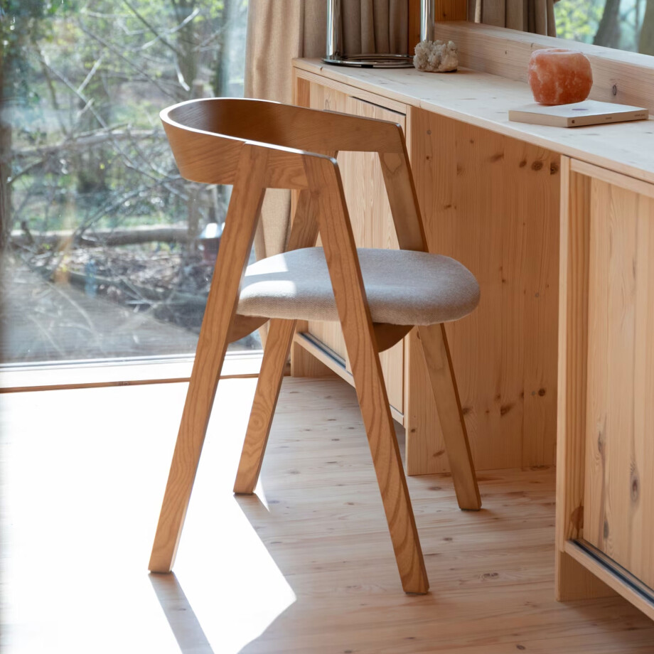 Zuiver Eetkamerstoel 'Mads' Essenhout, kleur Naturel afbeelding 1