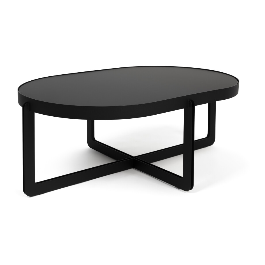 Zuiver Ovale Salontafel 'Centre' 102 x 68cm, kleur Zwart Zuiver Ovale Salontafel 'Centre' 102 x 68cm, kleur Zwart afbeelding 1