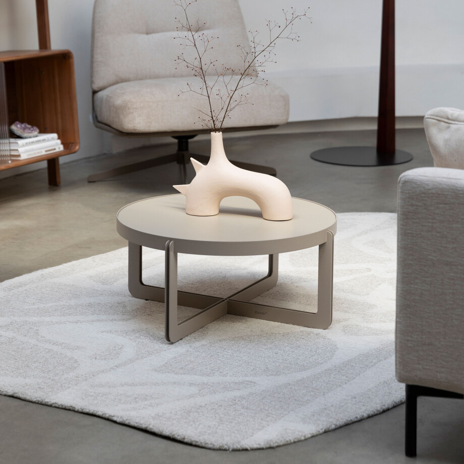 Zuiver Ronde Salontafel 'Centre' 68cm, kleur Beige afbeelding 1