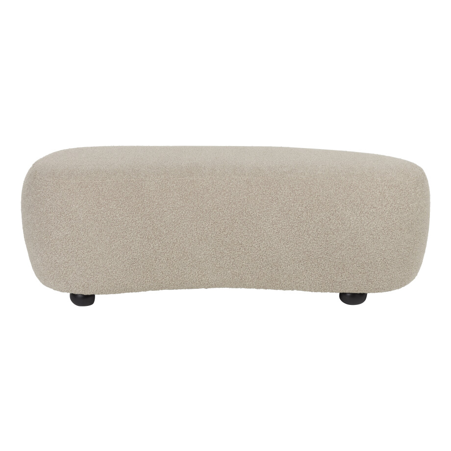 ZILT Hocker 'Cheron' Bouclé, kleur Beige afbeelding 