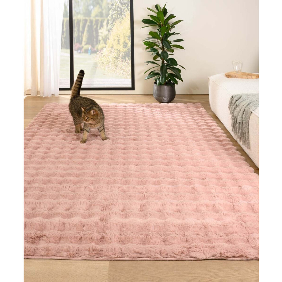 Fluffy vloerkleed - Cloud roze 200x290 Fluffy vloerkleed - Cloud roze 200x290 afbeelding 1