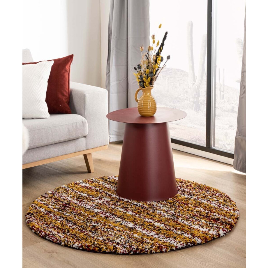Rond berber vloerkleed - Artisan Essa multi/okergeel 80 Rond berber vloerkleed - Artisan Essa multi/okergeel 80 afbeelding 1