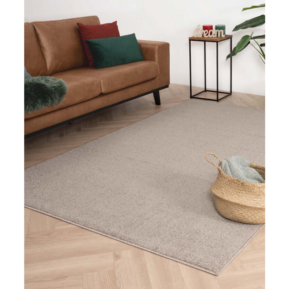 Vierkant vloerkleed Fine - beige 300x300 cm afbeelding 1