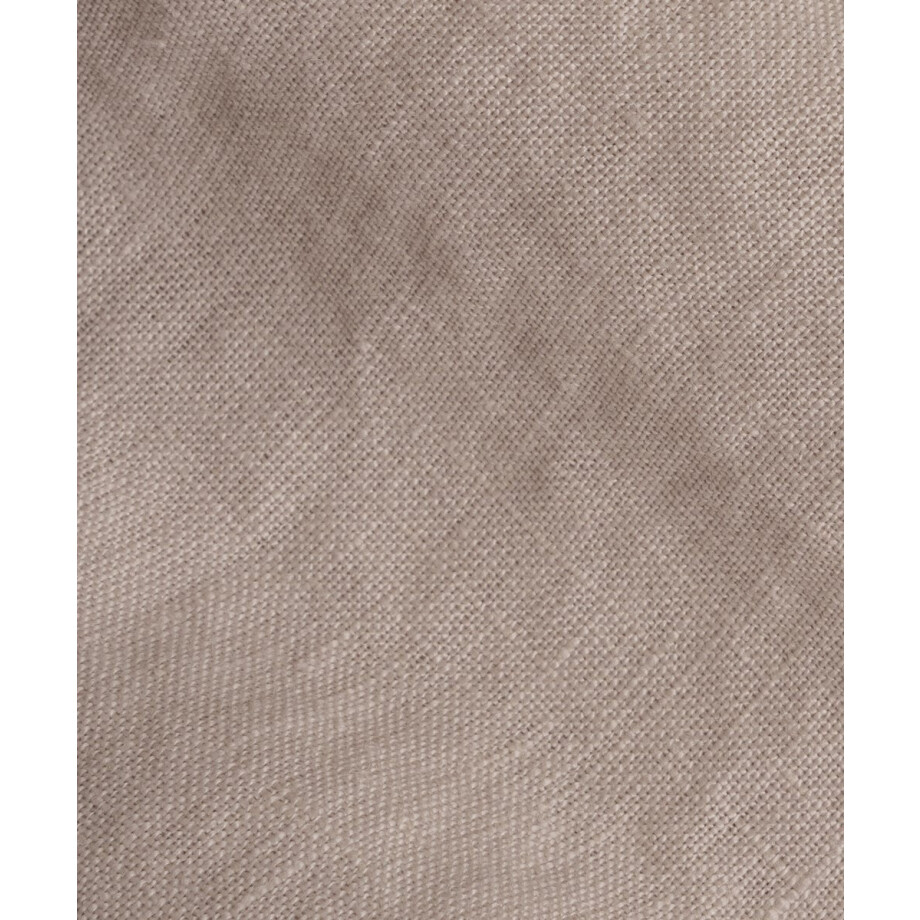 DOUXE Hoeslaken 100% Gewassen Linnen - Oat - 200x200 cm - Extra hoge hoek tot 45cm afbeelding 1