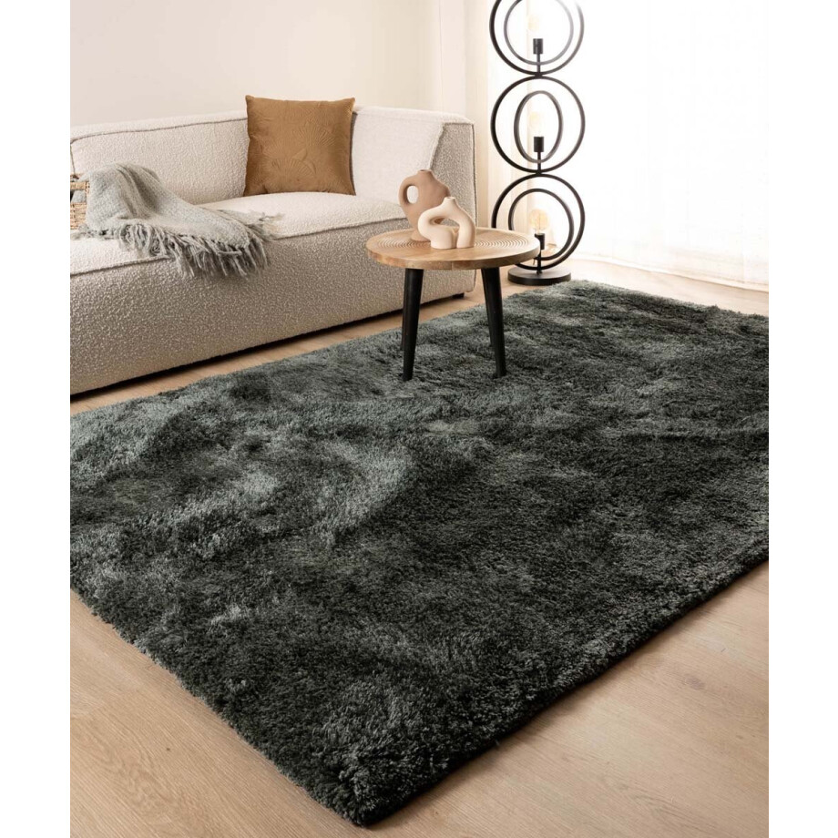 Shaggy vloerkleed - Meadow blauw 200x300 cm afbeelding 1
