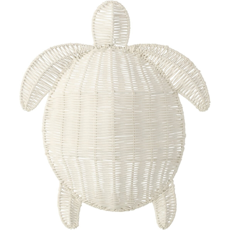 J-Line wanddecoratie Schildpad - ijzer - gebroken wit - large afbeelding 1