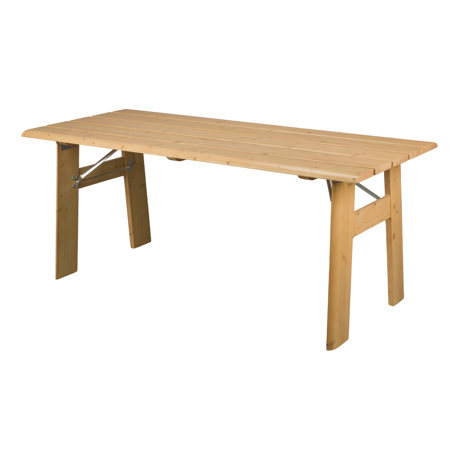 Zuiver Inklapbare Picknicktafel 'Avenue' 180 x 79cm, kleur Naturel afbeelding 1