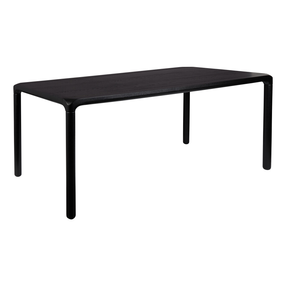 Zuiver Eettafel 'Storm' Essenhout, 160 x 90cm, kleur Zwart afbeelding 1