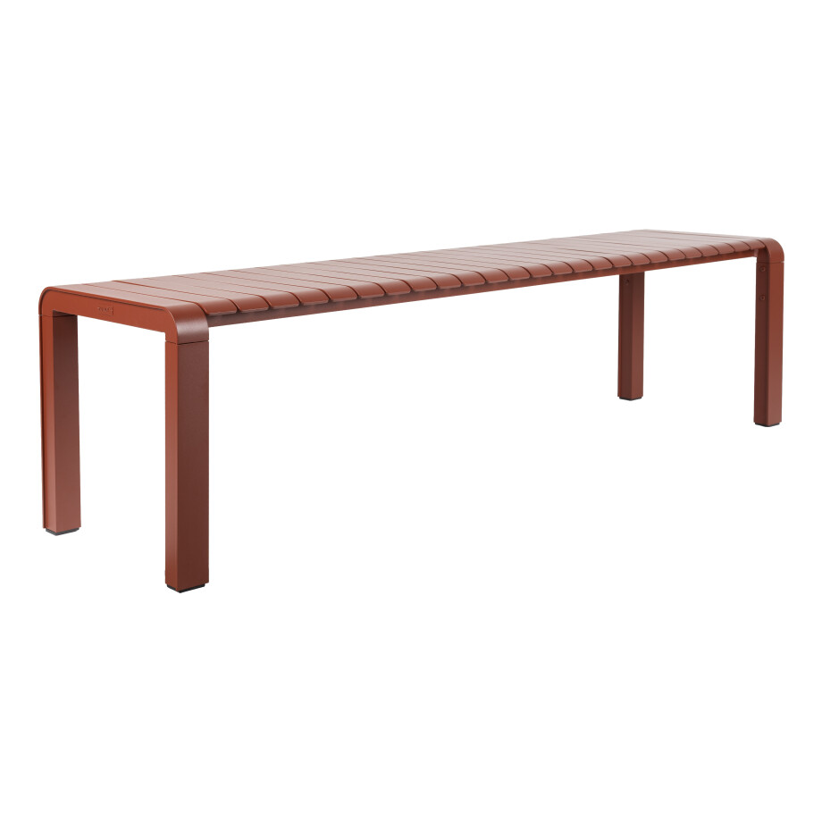 Zuiver Tuinbank 'Vondel' 175cm, kleur Rood Zuiver Tuinbank 'Vondel' 175cm, kleur Rood afbeelding 1
