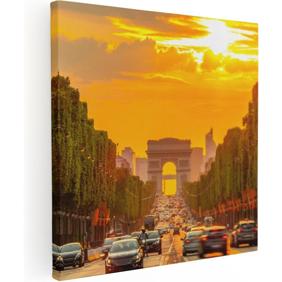 Artaza Canvas Schilderij Arc De Triomphe Bij De Autoweg - 50x50 - Foto Op Canvas - Canvas Print Artaza Canvas Schilderij Arc De Triomphe Bij De Autoweg - 50x50 - Foto Op Canvas - Canvas Print afbeelding 1