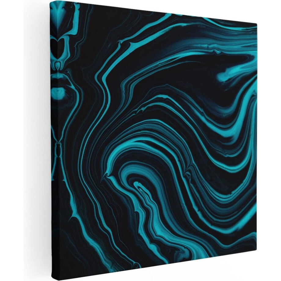 Artaza Canvas Schilderij Abstract - 90x90 cm - Wanddecoratie Marmer Turquoise - Muurdecoratie Woonkamer - Schilderijen Op Canvas Artaza Canvas Schilderij Abstract - 90x90 cm - Wanddecoratie Marmer Turquoise - Muurdecoratie Woonkamer - Schilderijen Op Canvas afbeelding 1
