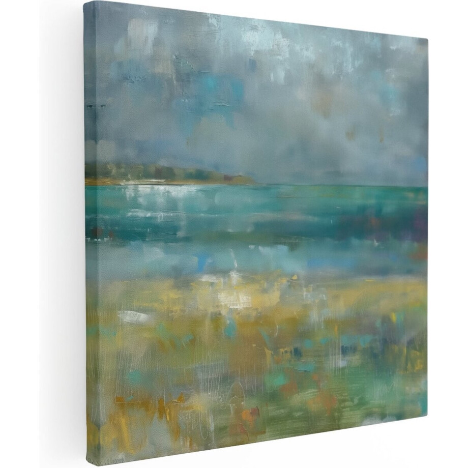Artaza Canvas Schilderij Strand En Zee - 70x70 cm - Wanddecoratie Abstract - Muurdecoratie Zeezicht - Schilderijen Op Canvas Kust Artaza Canvas Schilderij Strand En Zee - 70x70 cm - Wanddecoratie Abstract - Muurdecoratie Zeezicht - Schilderijen Op Canvas Kust afbeelding 1