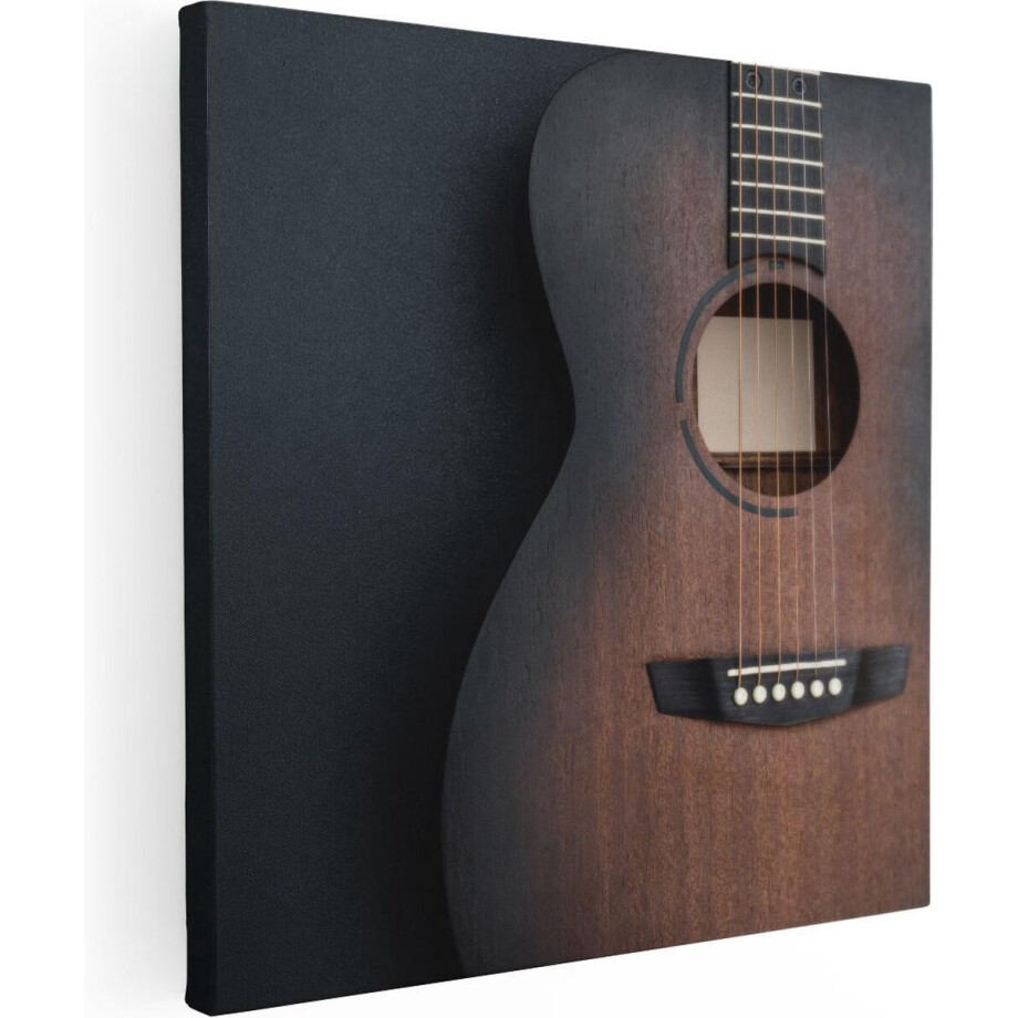 Artaza Canvas Schilderij Gitaar - 40x40 - Klein - Foto Op Canvas - Canvas Print afbeelding 1