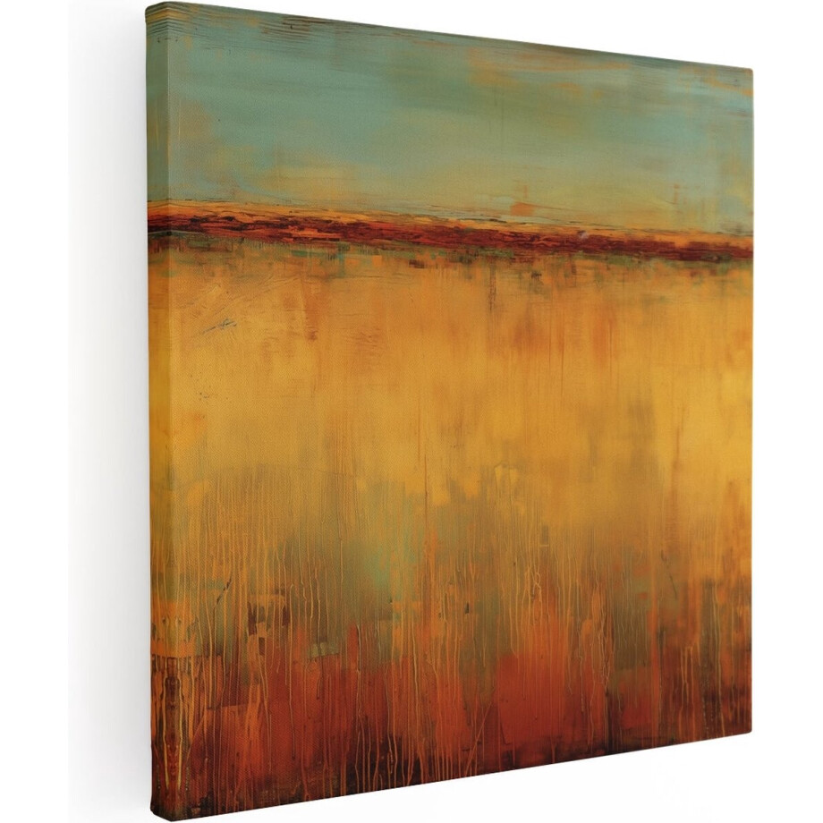 Artaza Canvas Schilderij Abstract - 50x50 cm - Wanddecoratie Woonkamer - Muurdecoratie Abstracte Kunst - Schilderijen Op Canvas afbeelding 1