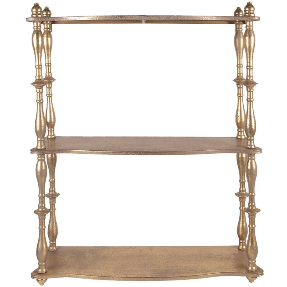 Clayre & Eef Wandrek 60x22x76 cm Goudkleurig Metaal Clayre & Eef Wandrek 60x22x76 cm Goudkleurig Metaal afbeelding 1