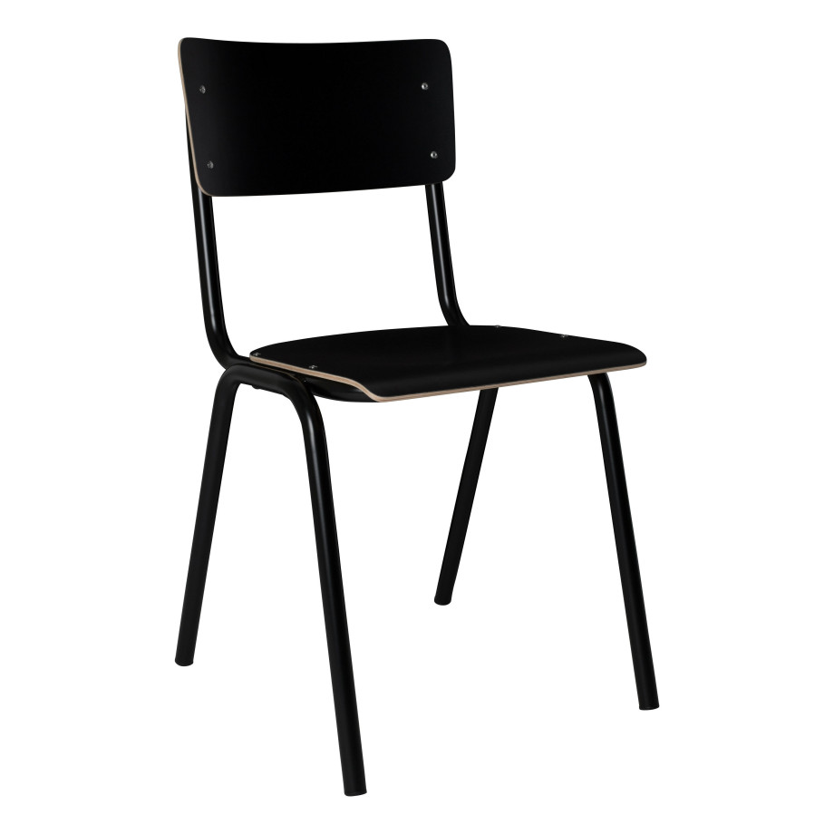 Zuiver Eetkamerstoel 'Back to School' kleur Zwart afbeelding 1