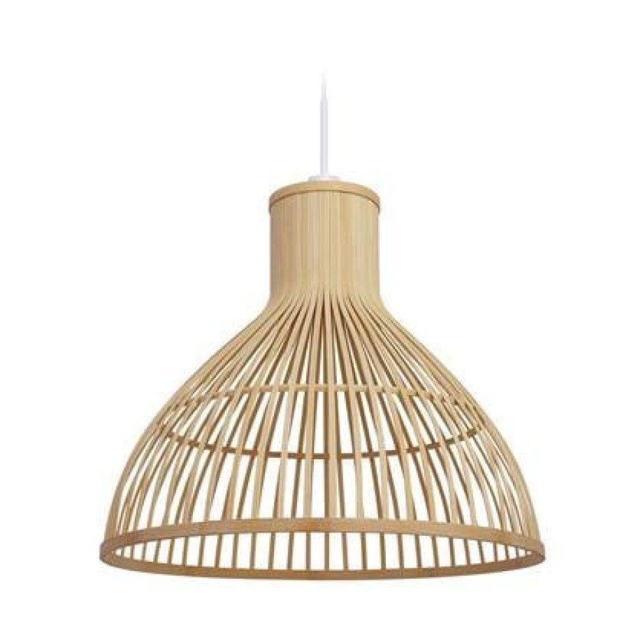 Kave Home - Nathaya bamboe plafondlampekap met een natuurlijke afbeelding 1