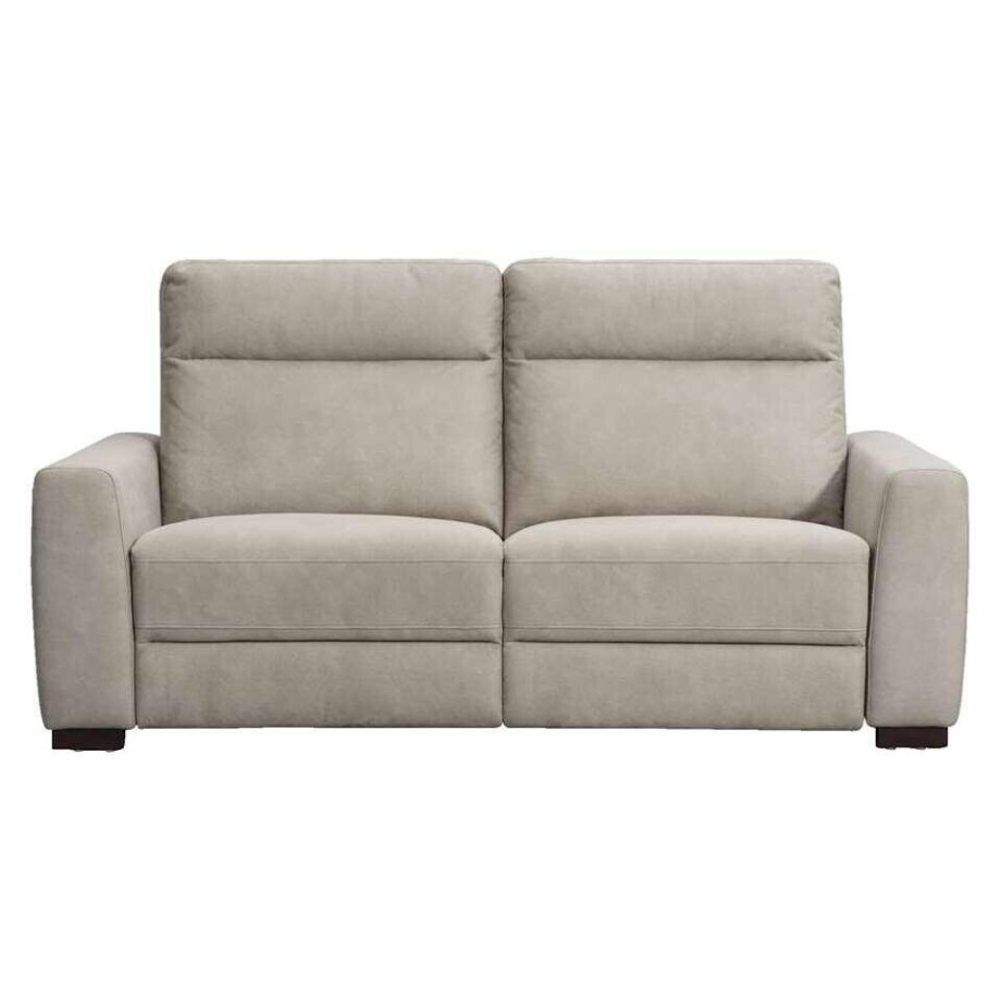 Leen Bakker - Bank James 3-zits - Zilver - Polyester/Lederlook - Grijs - 198x100x95 Cm Leen Bakker - Bank James 3-zits - Zilver - Polyester/Lederlook - Grijs - 198x100x95 Cm afbeelding 1