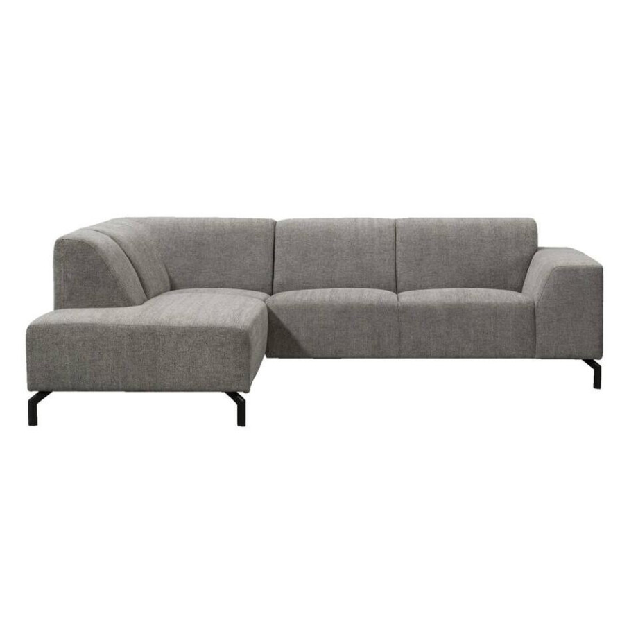 Leen Bakker - Hoekbank Noud Links - Stof - Grijs - 255x80x175 Cm afbeelding 1