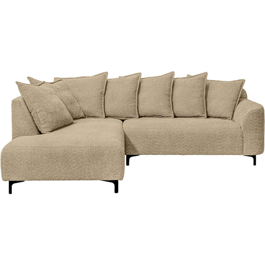 20% korting - Hoekbank Elsa Links - Stof Anthology - Taupe - 204x243x84 Cm afbeelding 