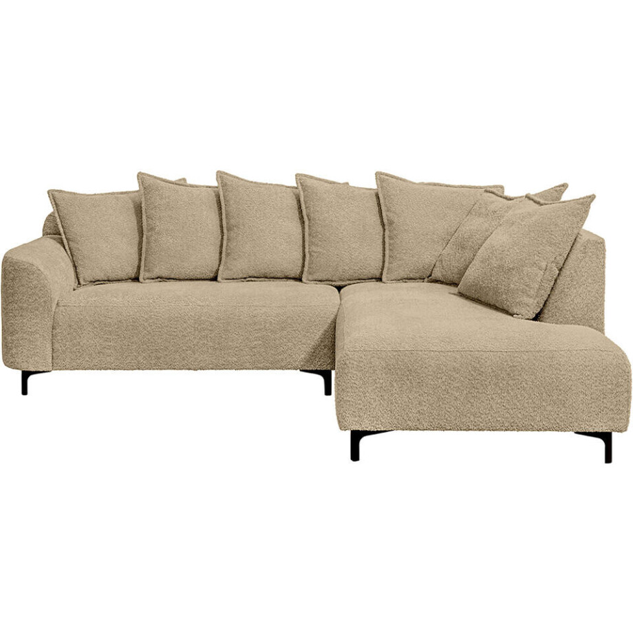 20% korting - Leen Bakker - Hoekbank Elsa Rechts - Anthology - Stof - Taupe - 204x243x84 Cm afbeelding 1