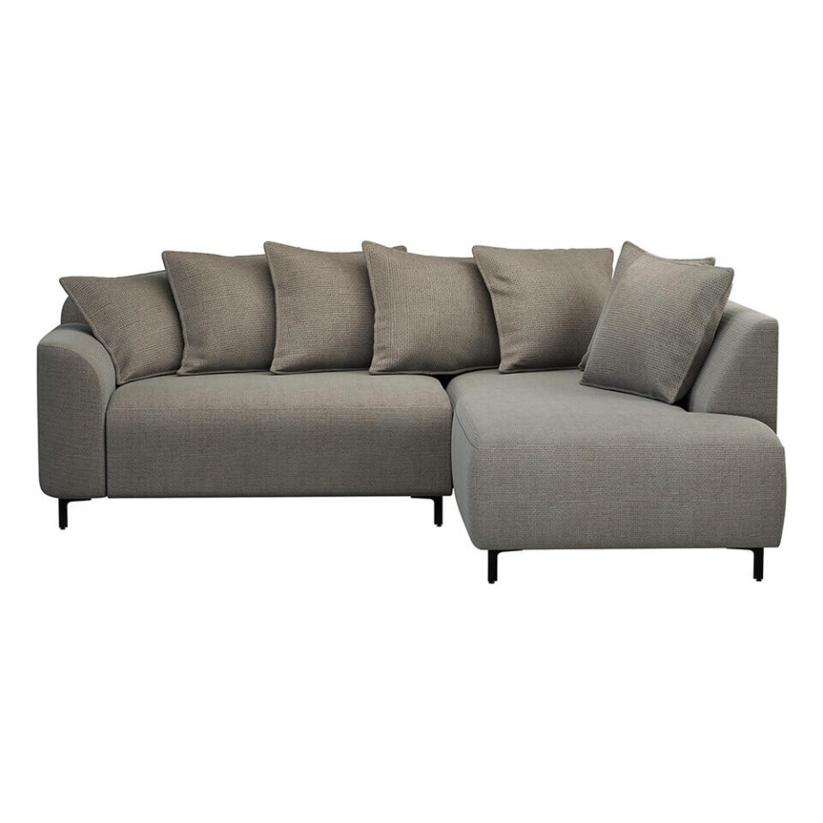 Leen Bakker - Hoekbank Elsa Rechts - Eden - Stof - Taupe - 204x243x84 Cm afbeelding 1