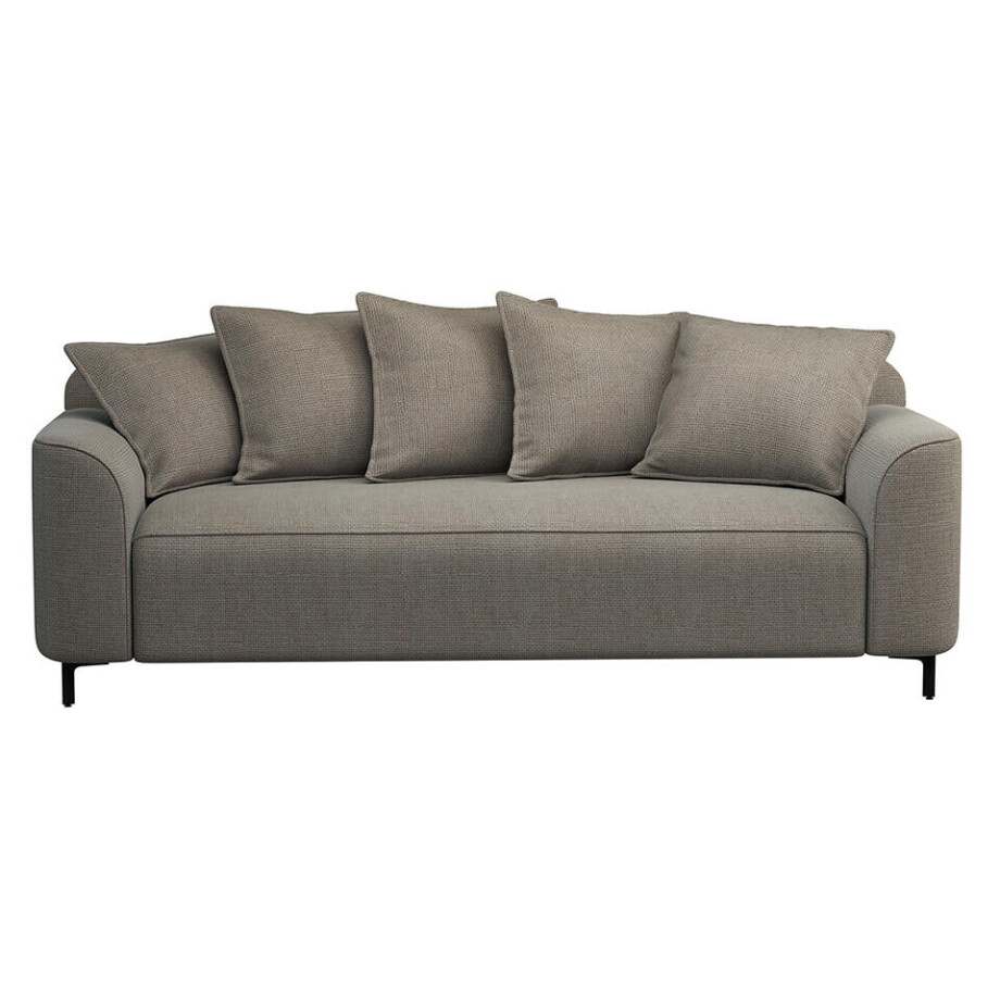 Leen Bakker - Bank Elsa 3-zits - Eden - Stof - Taupe - 99x228x84 Cm Leen Bakker - Bank Elsa 3-zits - Eden - Stof - Taupe - 99x228x84 Cm afbeelding 1