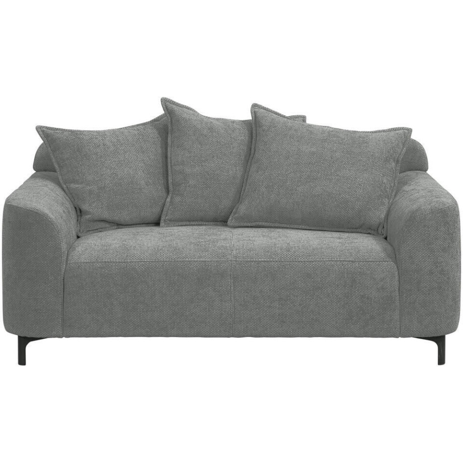 Leen Bakker - Bank Elsa 2-zits - Eden - Grijs - Stof - Wit - 99x168x84 Cm Leen Bakker - Bank Elsa 2-zits - Eden - Grijs - Stof - Wit - 99x168x84 Cm afbeelding 1