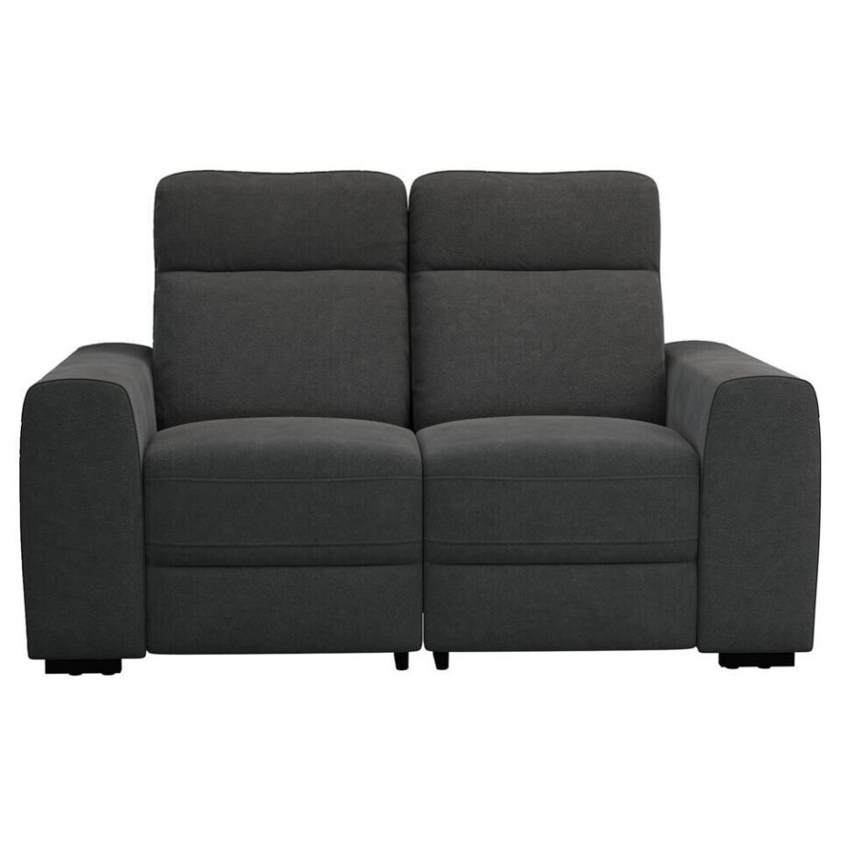 Leen Bakker - Bank James 2-zits - Supple - Antraciet - Stof - Grijs - 95x160x100 Cm afbeelding 1