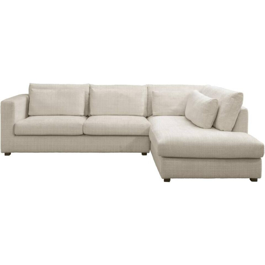 20% korting - Leen Bakker - Hoekbank Chelsea Rechts - Cyclamen - Off-white - Stof - Wit - 214x294x90 Cm afbeelding 1