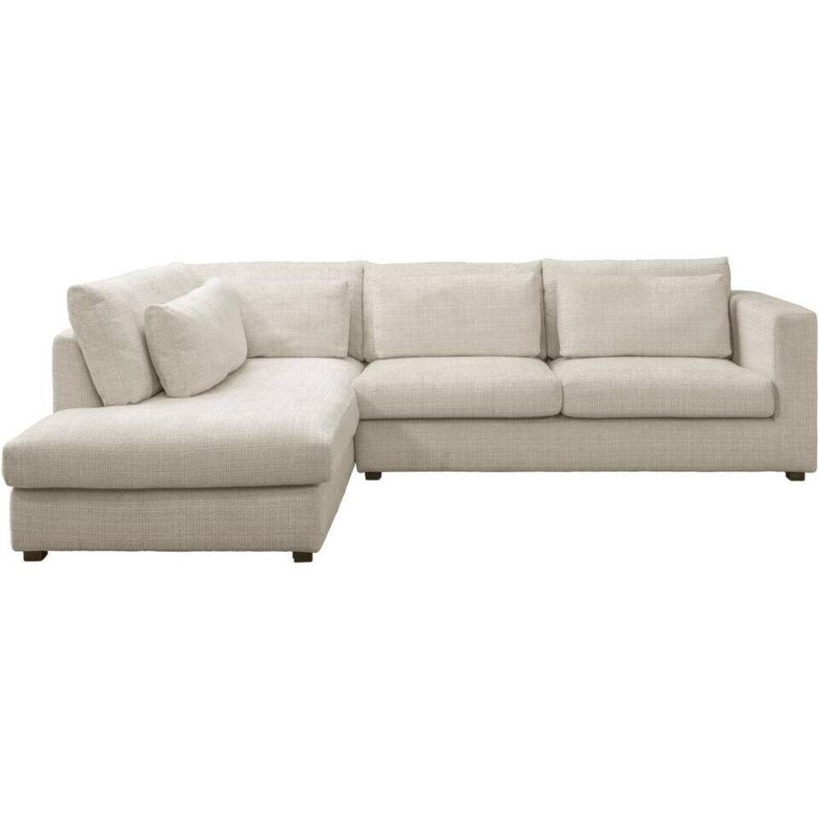 20% korting - Leen Bakker - Hoekbank Chelsea Links - Cyclamen - Off-white - Stof - Wit - 214x294x90 Cm afbeelding 1